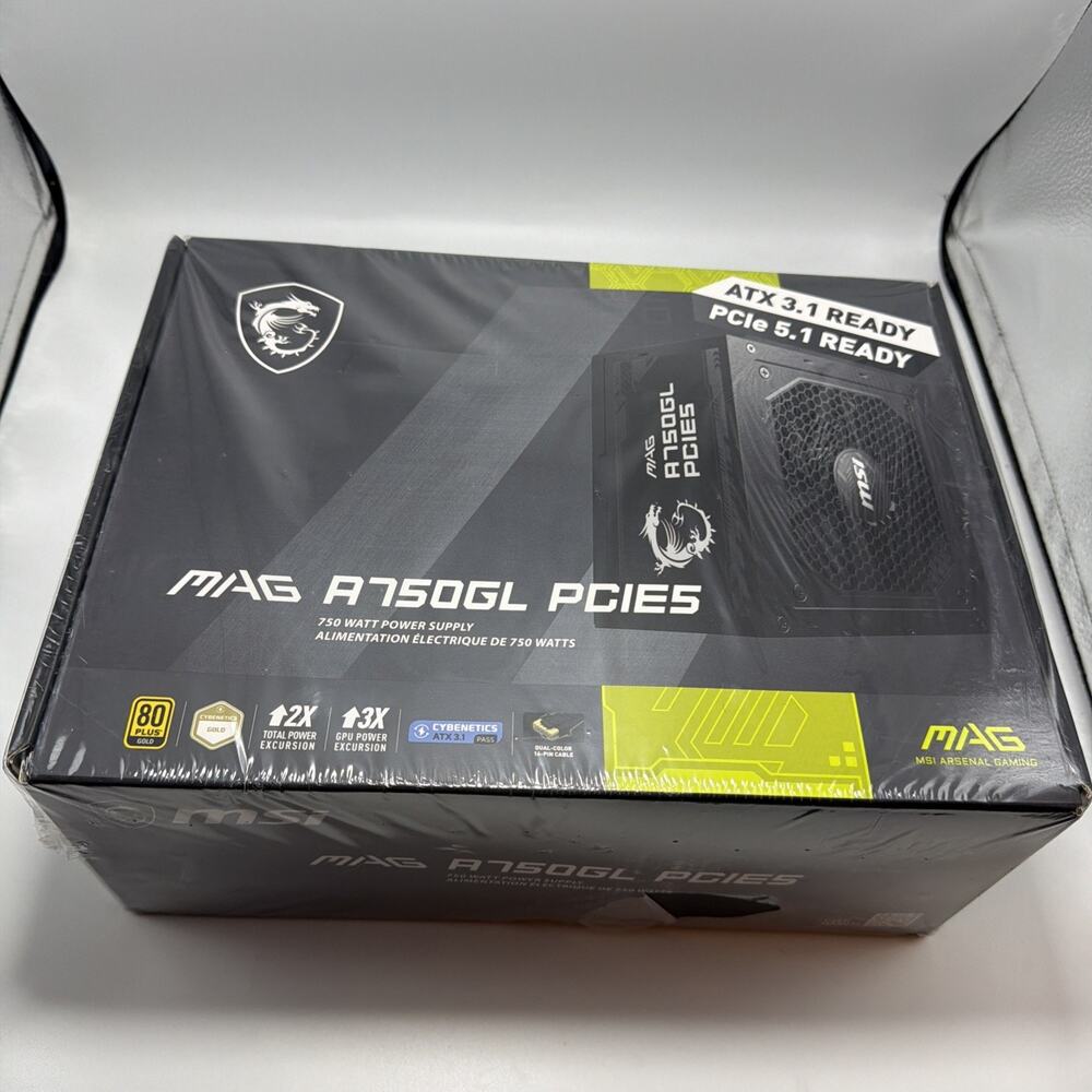 MSI MAG A750GL PCIE5, Fully Modular Compact Gaming 750W Power